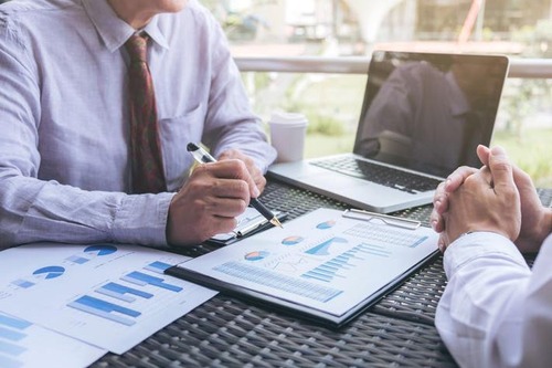 Business loan consultation meeting