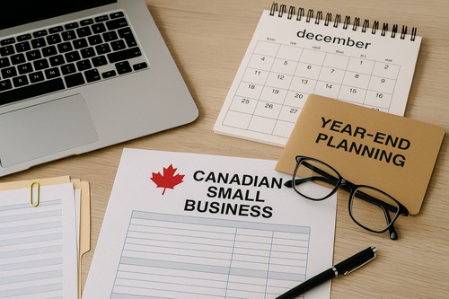 Canada small business financing planning desk